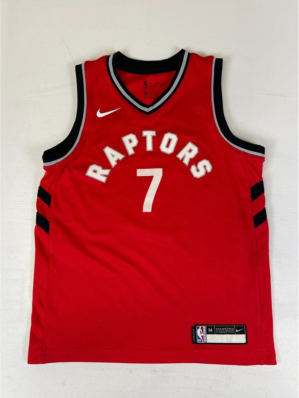 Nike NBA Toronto Raptors Kyle Lowry 7 Red Youth Swingman Jersey Size M 10/12
